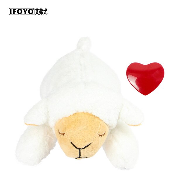 Dog Plush Simulate Heartbeat Pet Comfortable Snuggle Anxiety Relief Pet Sleep Puppy Behavioral Training Aid Doll Durable Drop