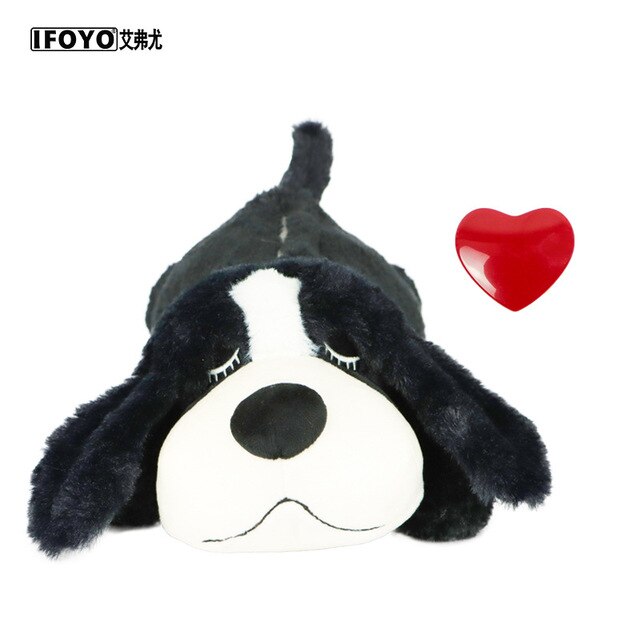 Dog Plush Simulate Heartbeat Pet Comfortable Snuggle Anxiety Relief Pet Sleep Puppy Behavioral Training Aid Doll Durable Drop