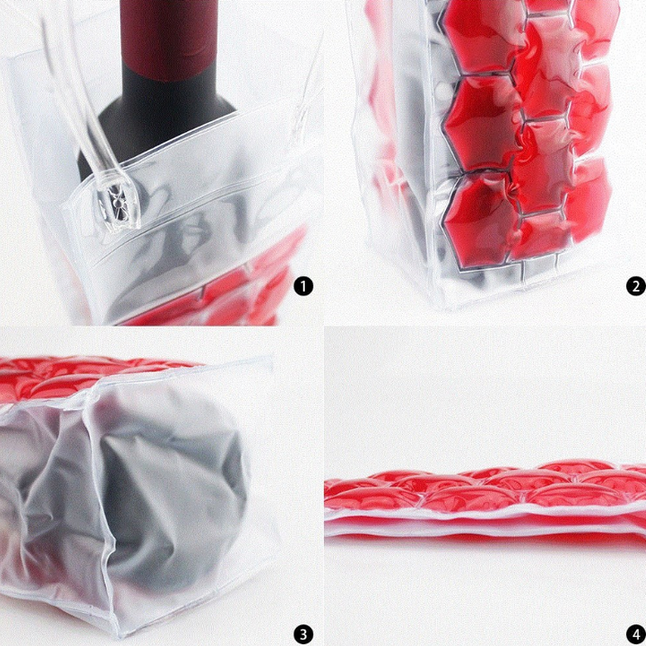 Wine bottle freezer bag