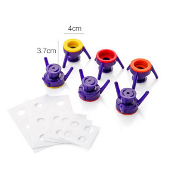 6Pcs Toss It Bottles Stand Cap Kit Easy Pour Out Thick Liquid Economy Cap Kit Openers Convenience Kitchen Tool Supplies