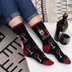 wine woman socks