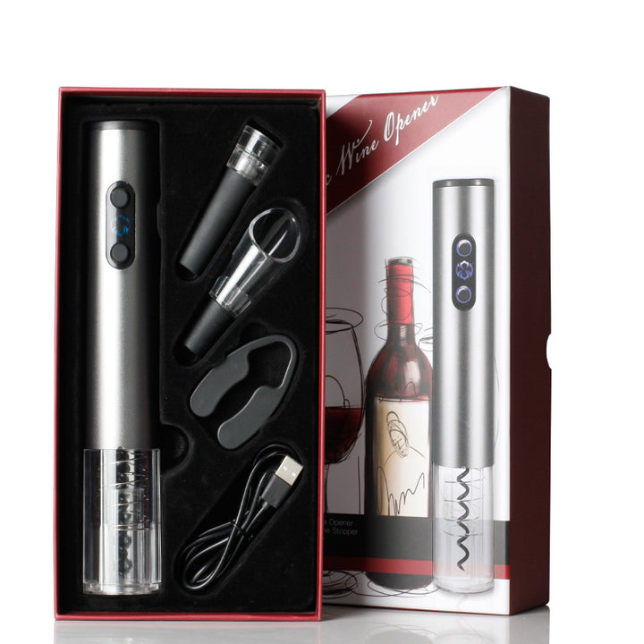 Red Wine Accessory Kit Electric Wine Opener Cutter Vacuum Stopper Aerator Wine Pourer