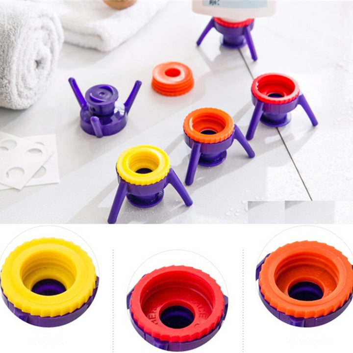 6Pcs Toss It Bottles Stand Cap Kit Easy Pour Out Thick Liquid Economy Cap Kit Openers Convenience Kitchen Tool Supplies