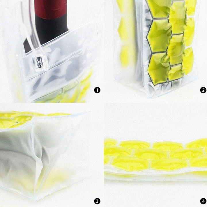 Wine bottle freezer bag