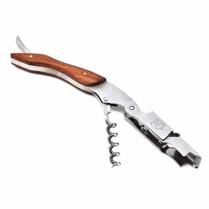 Wood Handle Professional Red Wine Opener Portable Screw Corkscrew Multifunction Wine Bottle Opener Kitchen Tools Beer Openers