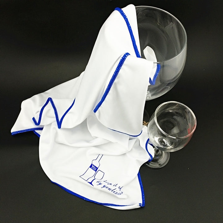 Microfiber wine glass cloth