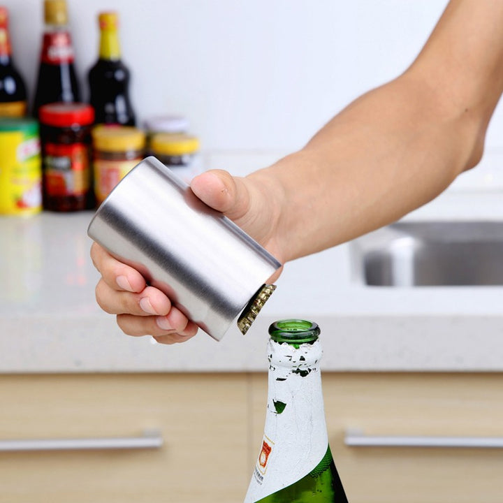 Creative Stainless Steel Push-type Beer Opener