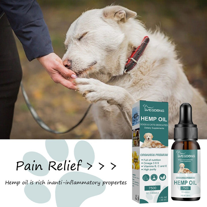 30ml Calming Essential Oil for Dogs /Cat Pet Anxiety Relief Strengtheens Immunity Pet Care Oil Effective Pain Anxiety Stress