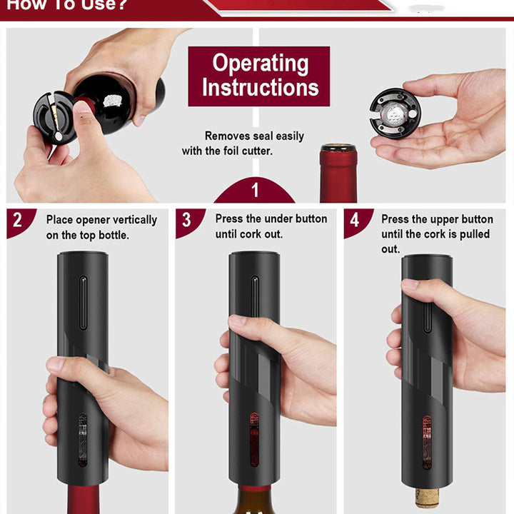 Rechargeable electric wine opener