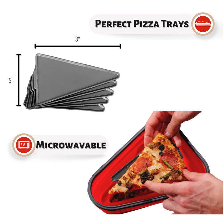 Triangle Silicone Folding Pizza Box Reusable