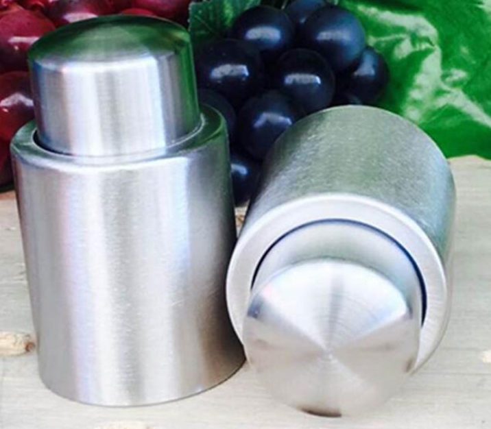 Multifunctional Stainless Steel Push Wine Stopper