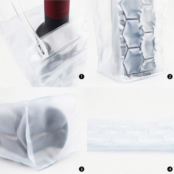 Wine bottle freezer bag