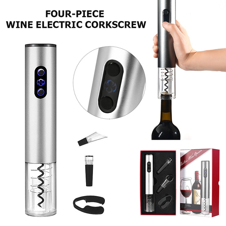 Red Wine Accessory Kit Electric Wine Opener Cutter Vacuum Stopper Aerator Wine Pourer