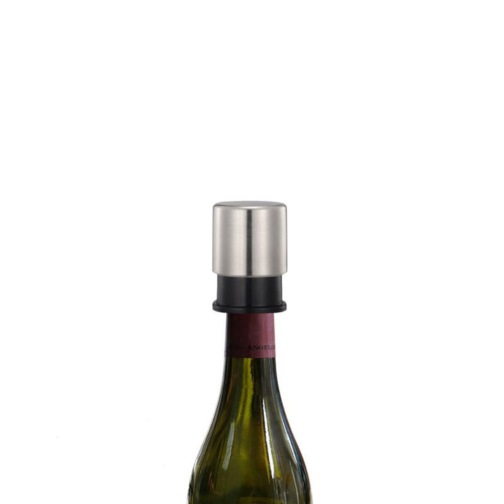 Push type stainless steel wine stopper