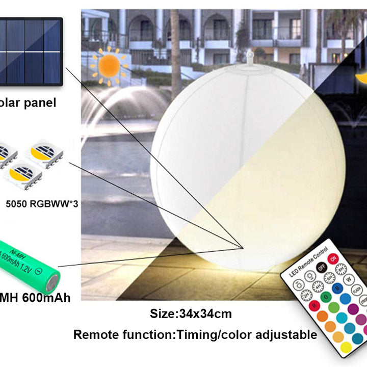 Solar Pool Balls