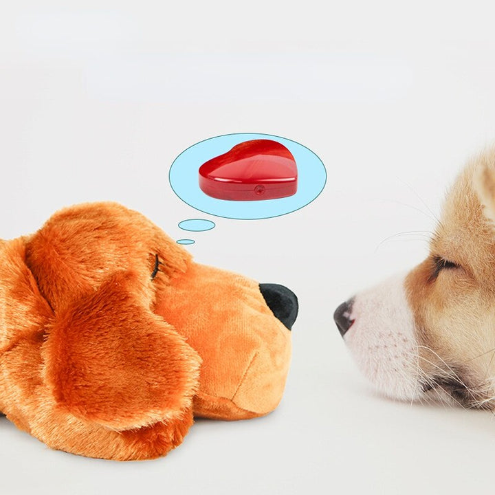 Dog Plush Simulate Heartbeat Pet Comfortable Snuggle Anxiety Relief Pet Sleep Puppy Behavioral Training Aid Doll Durable Drop