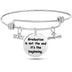 Graduation Season Stainless Steel Push Pull Bracelet