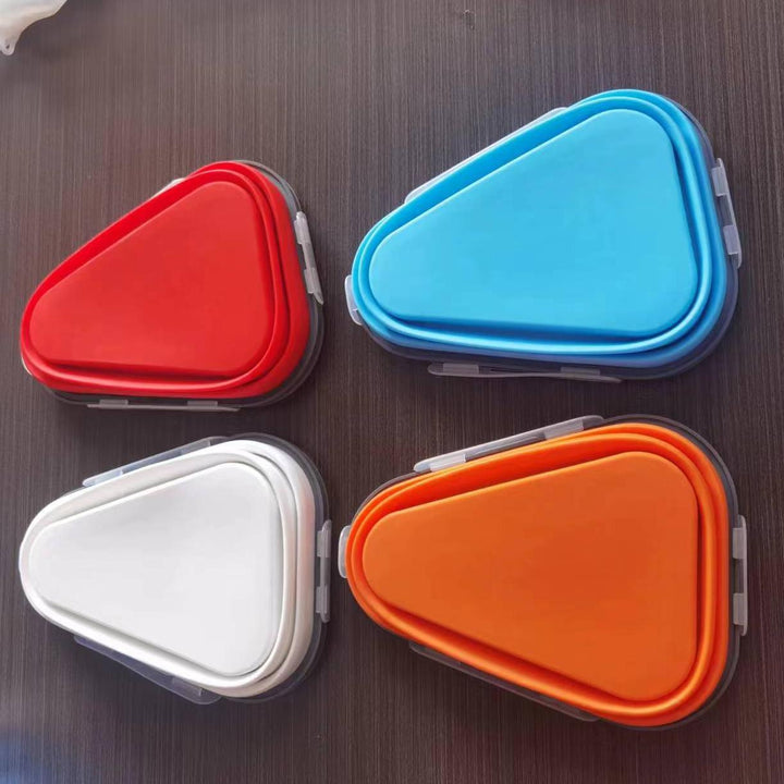 Triangle Silicone Folding Pizza Box Reusable